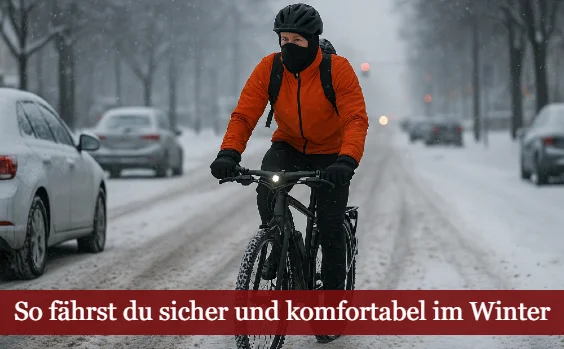 Fahrradfahren im Winter: sicher und komfortabel