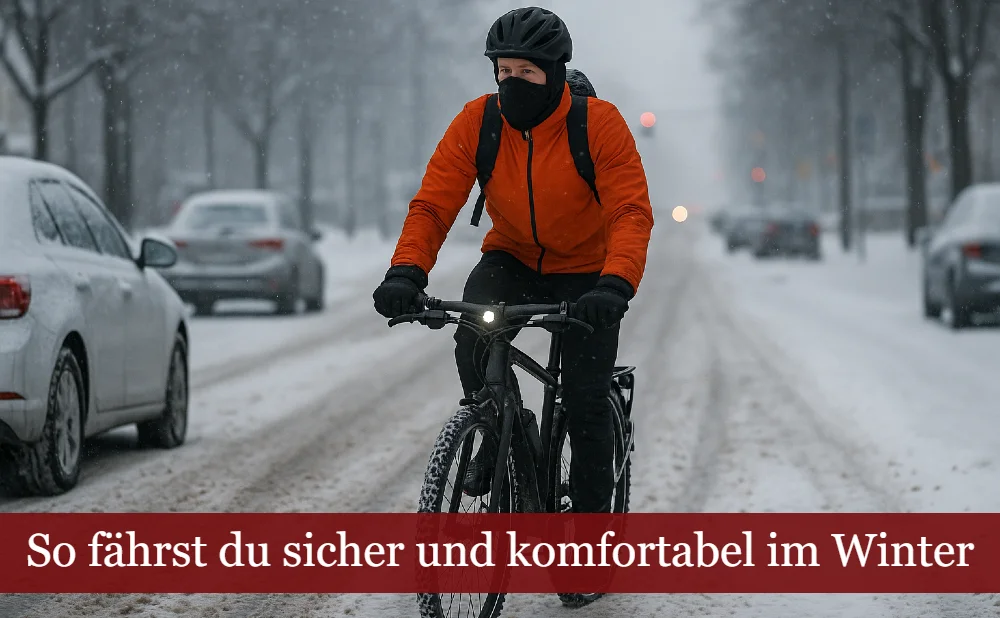 Fahrradfahren im Winter: sicher und komfortabel